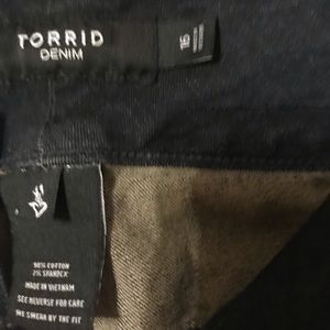 Cropped jeans purchased from Torrid.